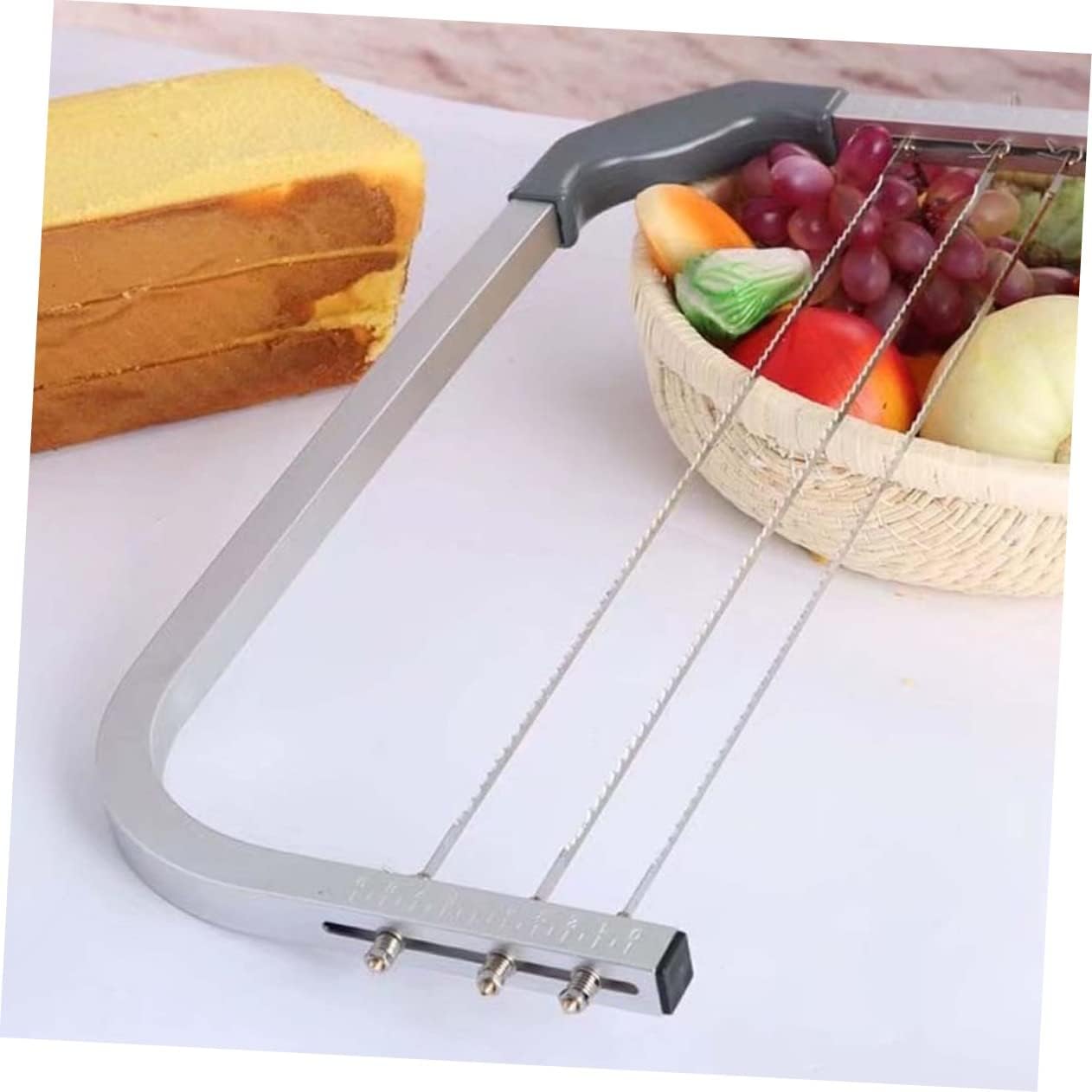 Veemoon Djustable 3 Cake Slicer Tool Interlayer Cake Leveler Easy to Clean for DIY Baking Pastry