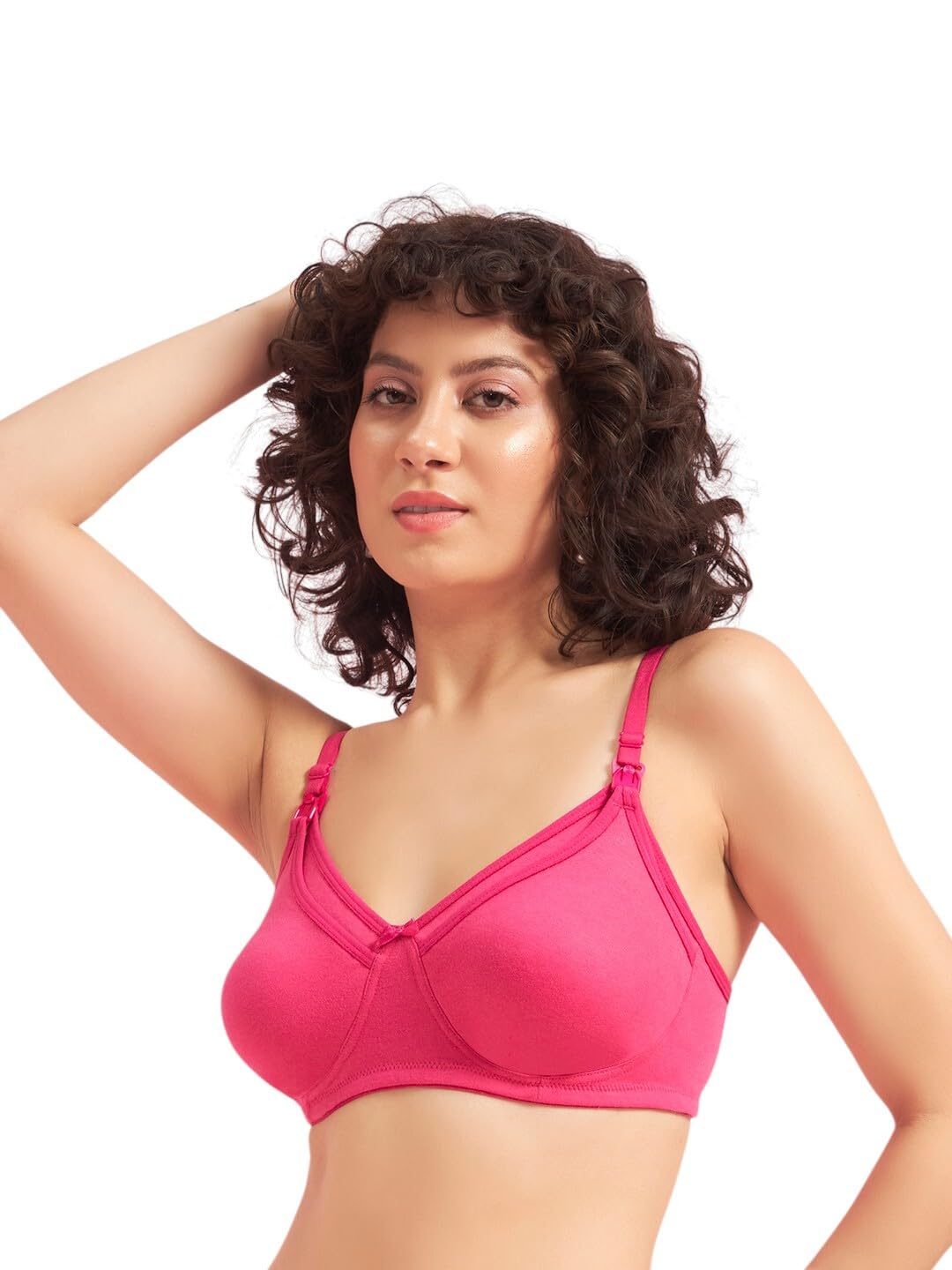Women's Cotton Easy Everyday Bra - All Day Comfort Non Padded, Wirefree, High Coverage-image-34