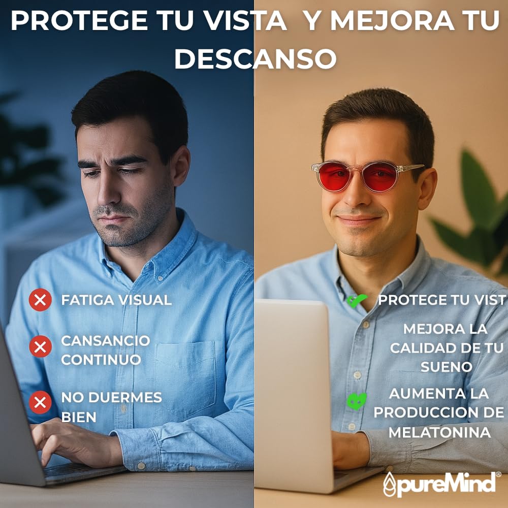 Puremind Jasno-niebieskie okulary