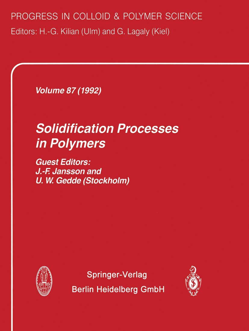 Buy Solidification Processes in Polymers: 23rd Europhysics Conference on Macromolecular Physics : Papers — BookShops.in