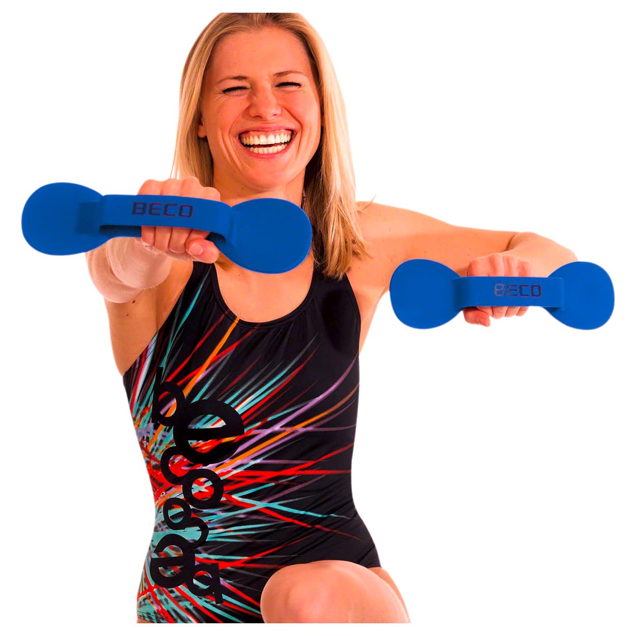 BECO BeFlex Aquahantel Wasser Fitness Hanteln blau
