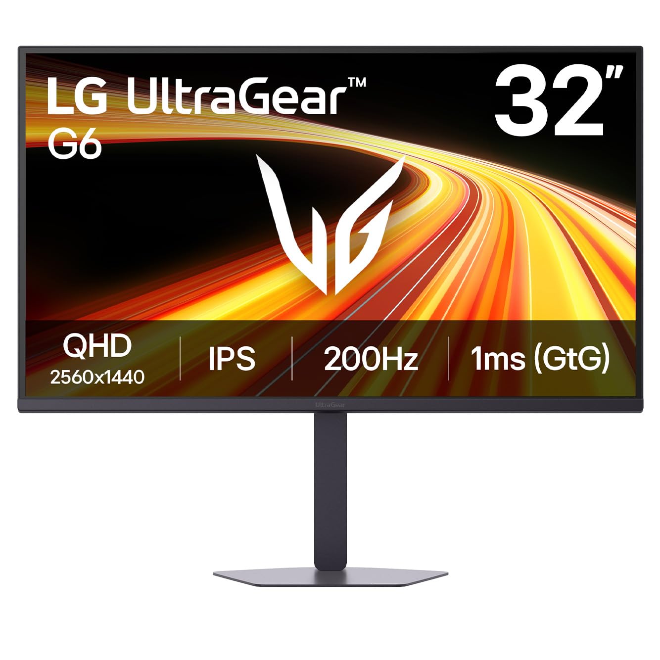 Lg Black Ultragear 32G620b G6 32" Ips Qhd 200Hz 1Ms Gaming Monitor