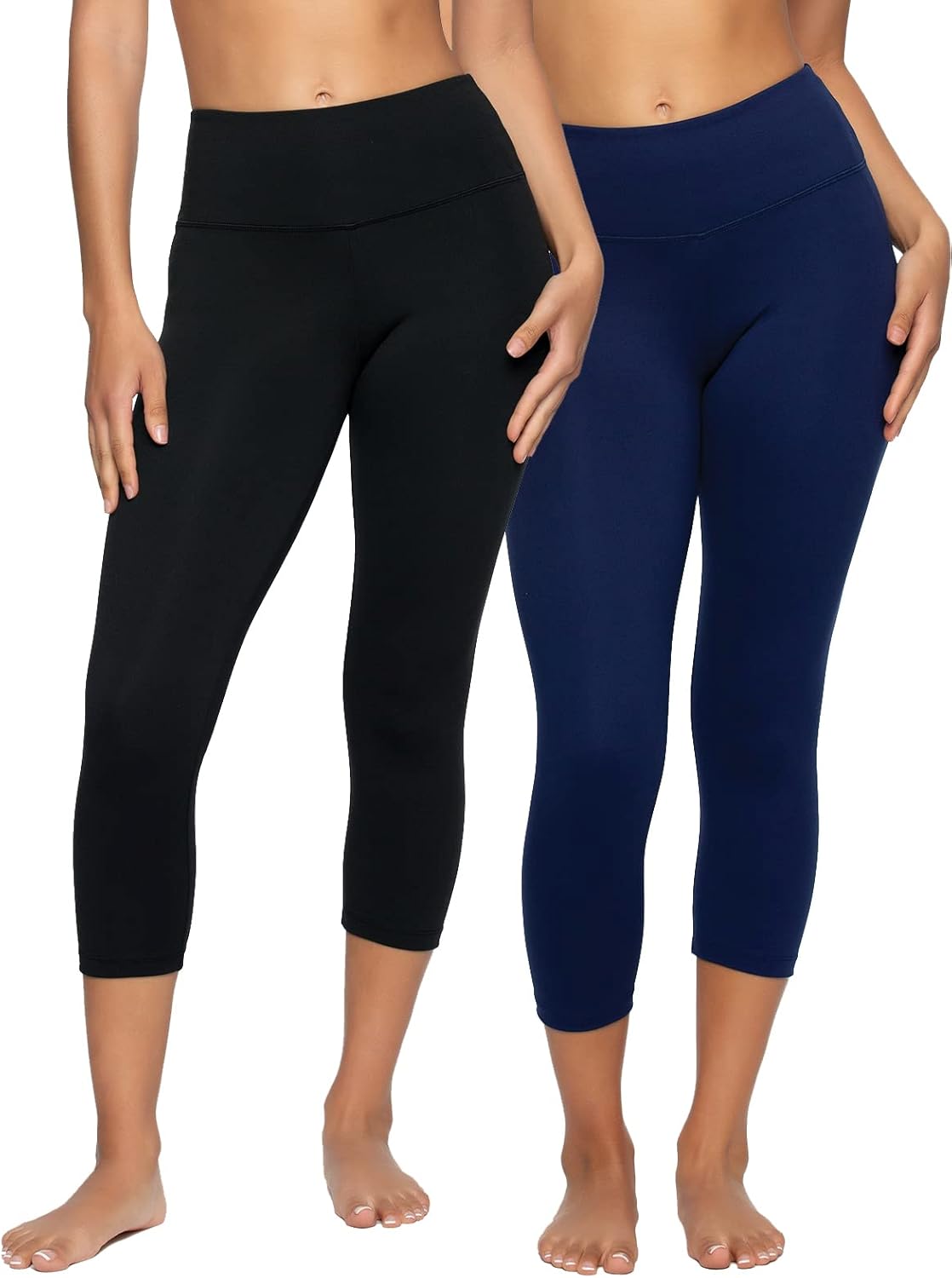 Felina Super Soft Sueded Womens Capri Leggings – Squat Proof & Breathable, Tummy Control Yoga Pants