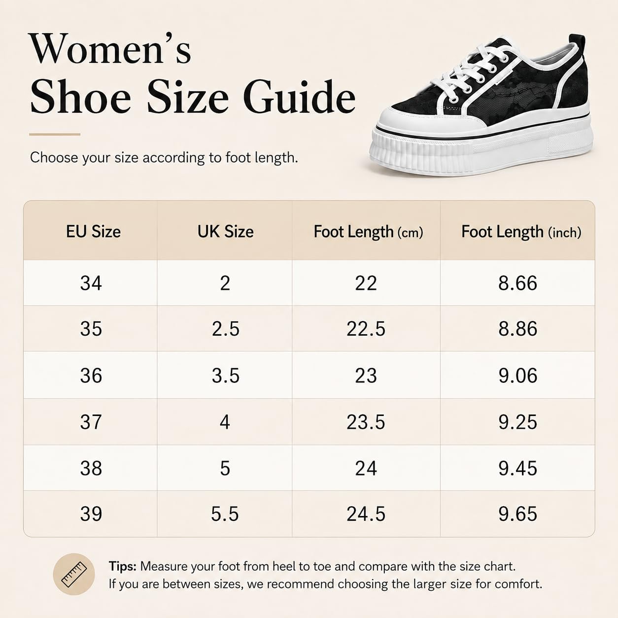 ENEN Zapatillas Mujer Encaje