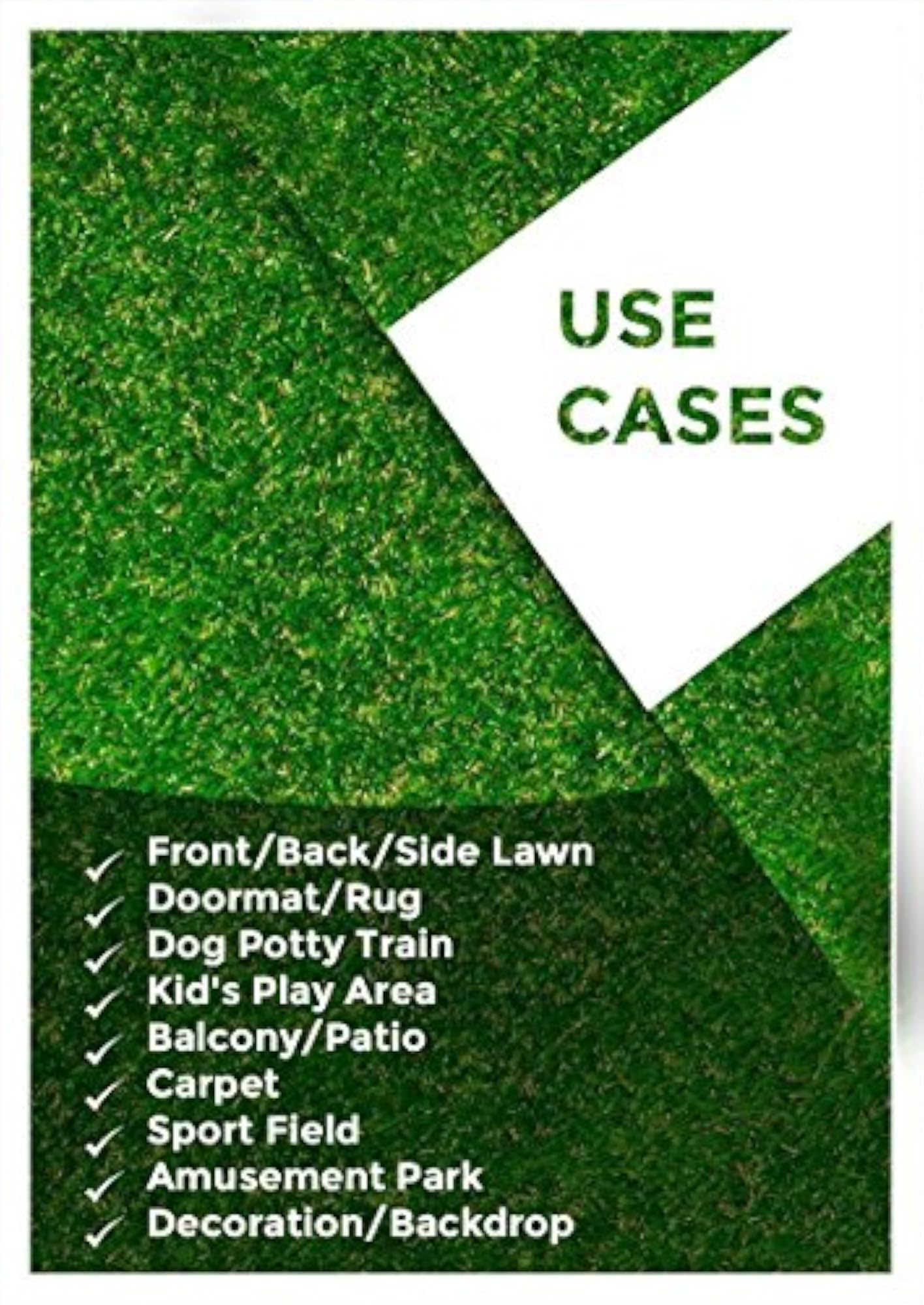 Artificial Grass for Floor, Natural Landscape Garden Turf Carpet