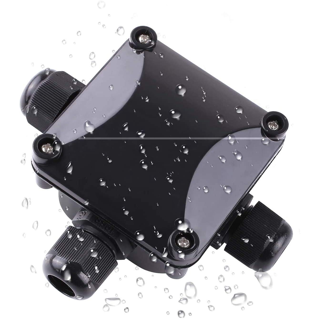 Box Wasserdichte IP68 externe elektrische Abzweigung, 3-Wege-Kabelverbinder für den Außenbereich, für 5,5 mm - 10,2 mm (12 Stück)
