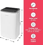 Frigidaire FHPC102AC1 portatif Air Conditionneur, 10000 BTU, blanc