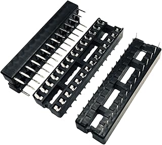 10 Pack (Pieces) of a 28 Position 2.54mm Tin Through Hole Dip Pin Socket Connector 2-382571-5