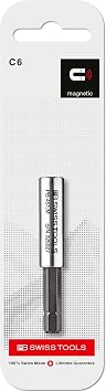 PB SWISS TOOLS 451.MCN 1/4 HEX Electric Screwdriver Bit Holder Total Length 0.4 inches 10 mm