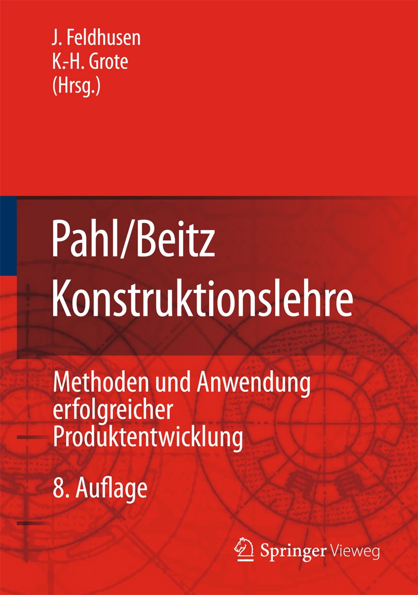 Livre Konstruktionslehre Pahl Beitz pour réviser l'ingénierie en bibliothèque