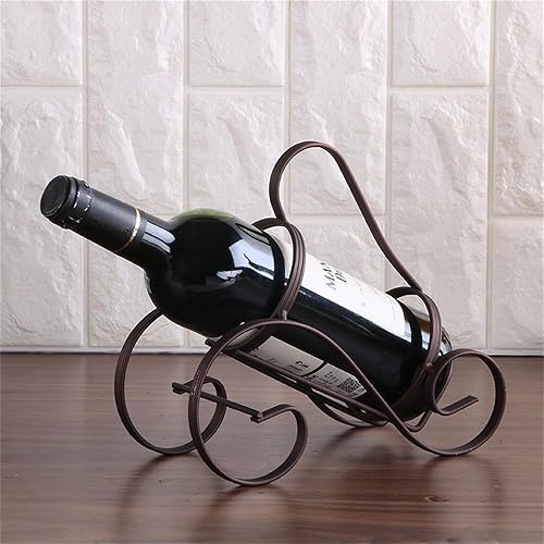 Miniatura 4 de CdyBox Retro S-forma de vino rojo titular de la botella de metal que amueblan