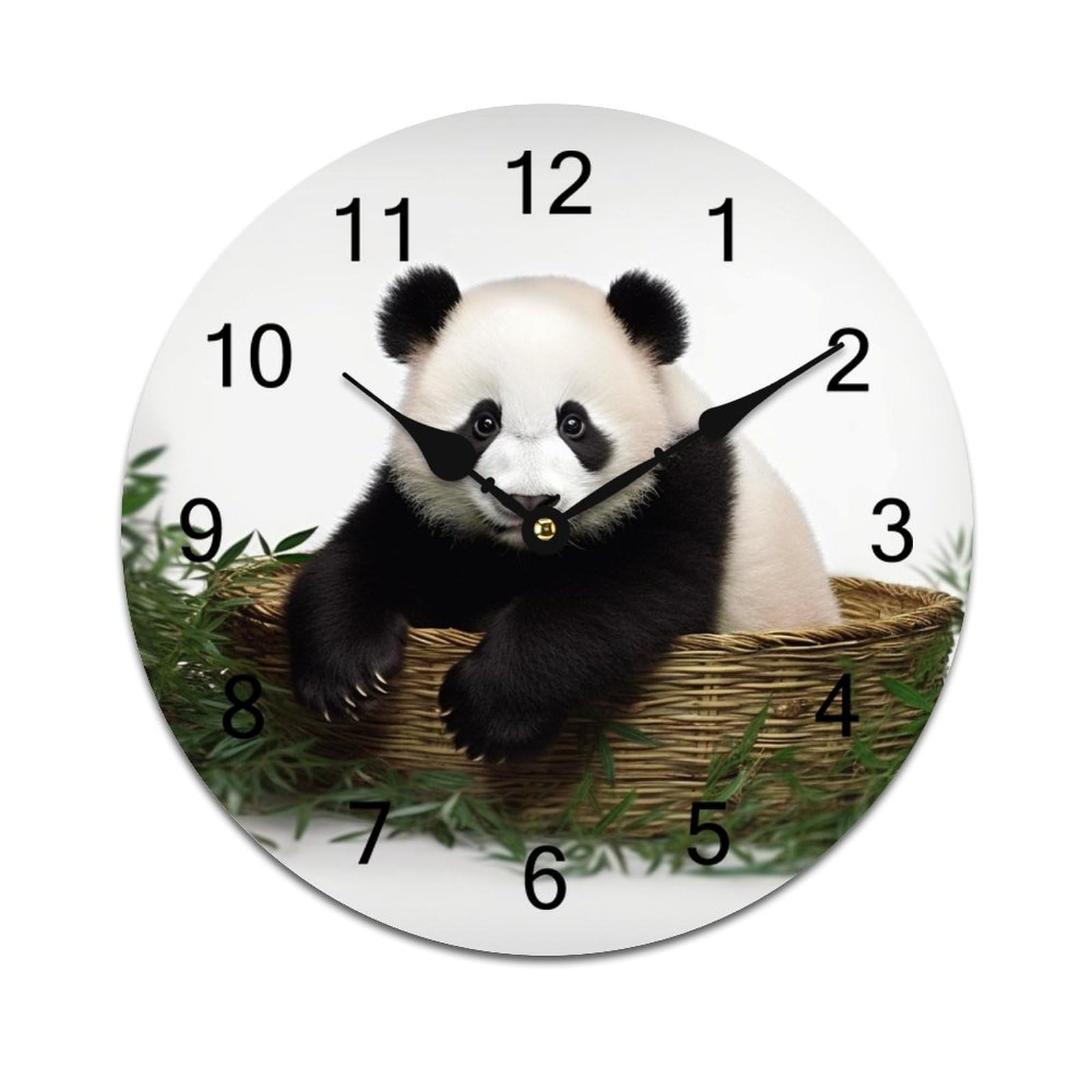 Horloge murale anti tic-tac silencieuse en PVC pour bien dormir et travailler