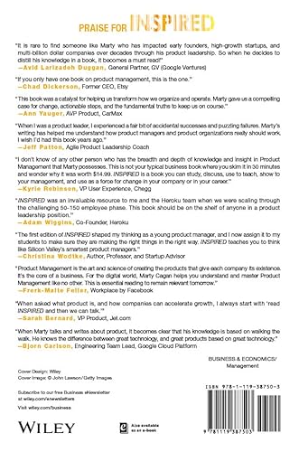 Inspired: How To Create Tech Products Customers Love (Silicon Valley Product Group) #TOP1