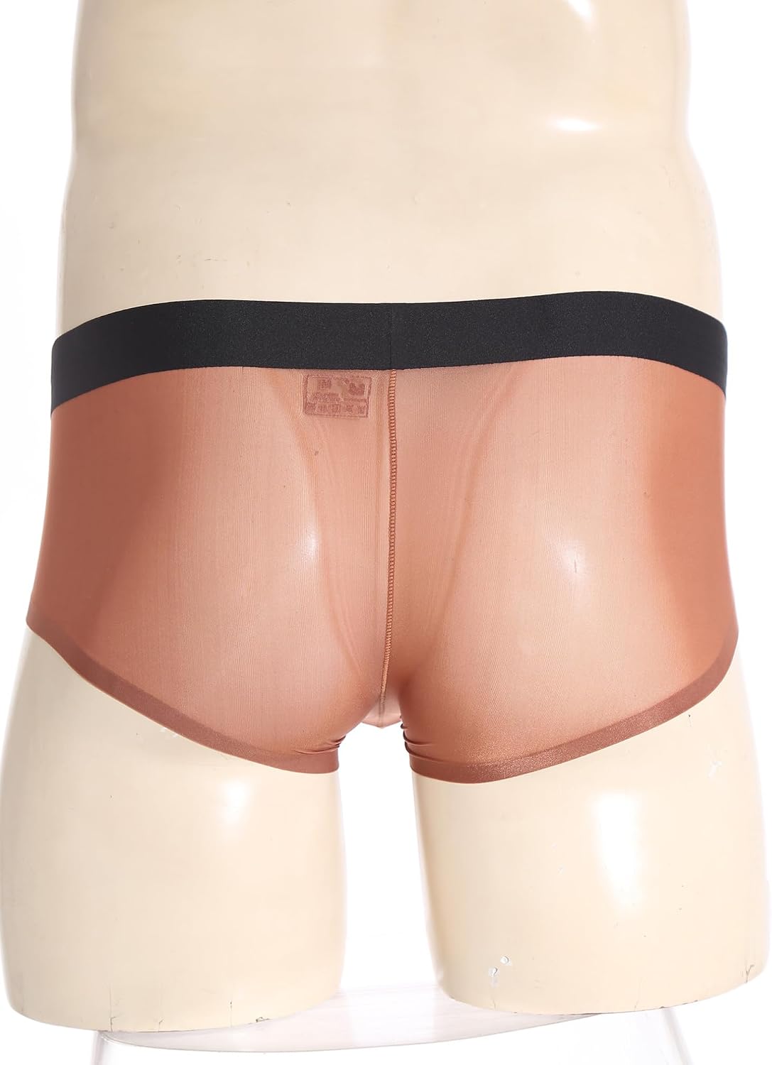 Agoky Mens Low Rise See Through Girly Lingerie Bulge Pouch Boxer Briefs Underwear Sheer Breathable Briefs