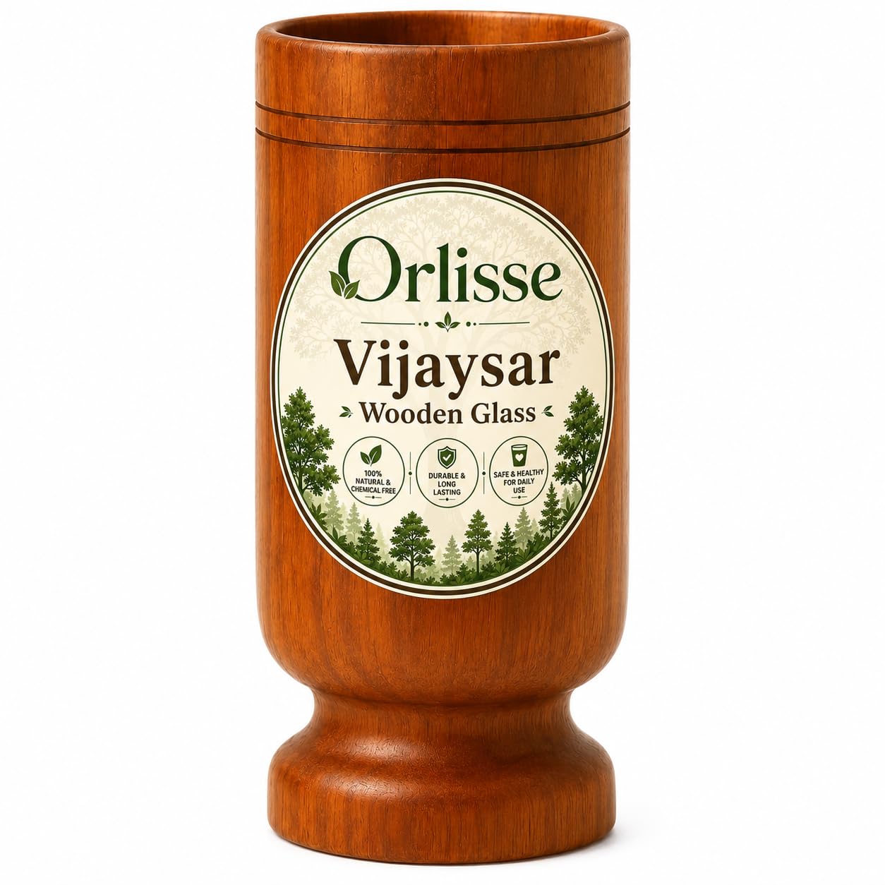 Vijaysaar Wood Diabetes Control Glass | Natural Blood Sugar Support-image-43
