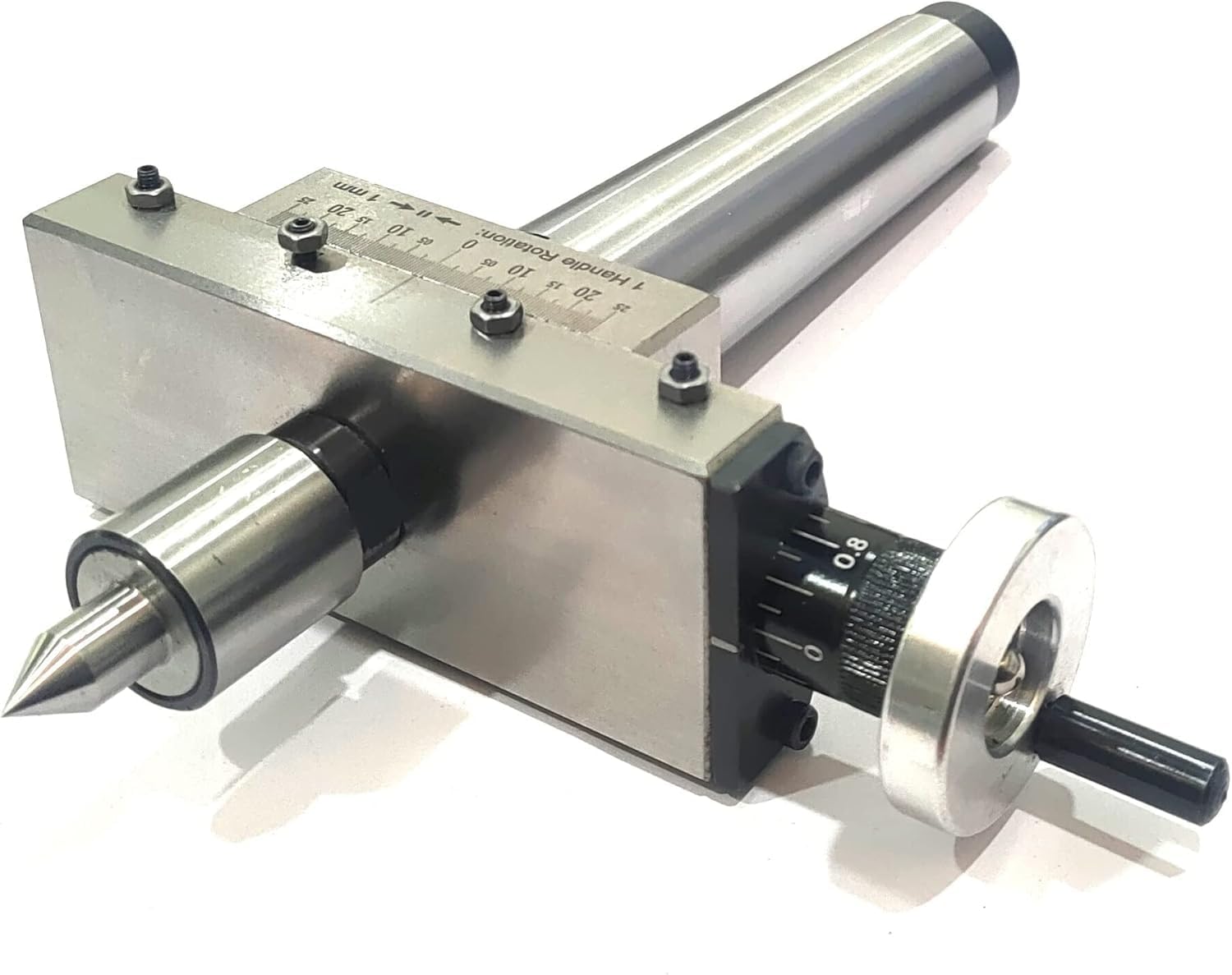 MachEl New and Improved Design Taper Turning Attachment with Revolving Live Center for Lathe Machine (Morse Taper 4MT)