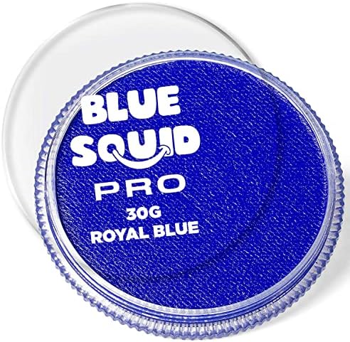 Blue Squid PRO farba do twarzy, metaliczny fioletowy, 30 gm, profesjonalna farba do twarzy i ciała na bazie wody, materiały do makijażu dla dorosłych i dzieci, farba do twarzy na Halloween, SFX,
