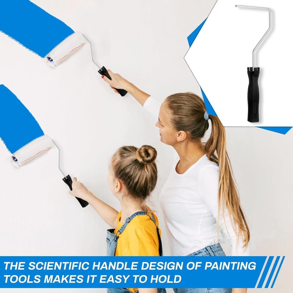 Mini Rouleau, Rouleau en Fibre de Verre, Outil de Peinture, Rouleau à Cadre, Pinceau à Peinture, Fournitures de Peinture pour Mur, Maison