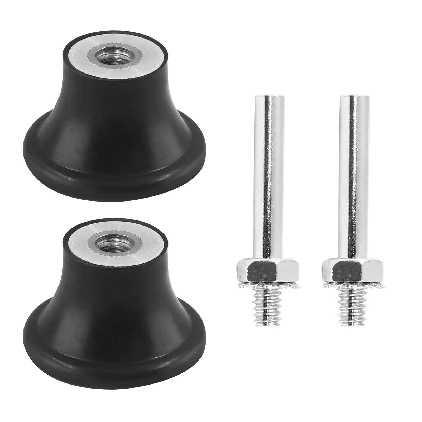 Litoexpe Soporte de almohadilla de disco de 1.5 pulgadas para Roloc, paquete de 2 accesorios de disco de cambio rápido para pulido, lijado y preparación de superficies, con vástago de 1/4 pulgadas