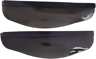 SameeHome Espejo retrovisor universal flexible de PVC para coche, protección la lluvia, cuchillas resistentes a la lluvia, espejo retrovisor para coche, protector de lluvia, color negro