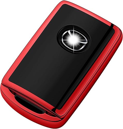 Tukellen Funda para llavero Mazda de protección completa de 360 grados, compatible con Mazda 3 2019-2024, Mazda 3 Hatchback, Mazda CX-5, CX-30, CX-9