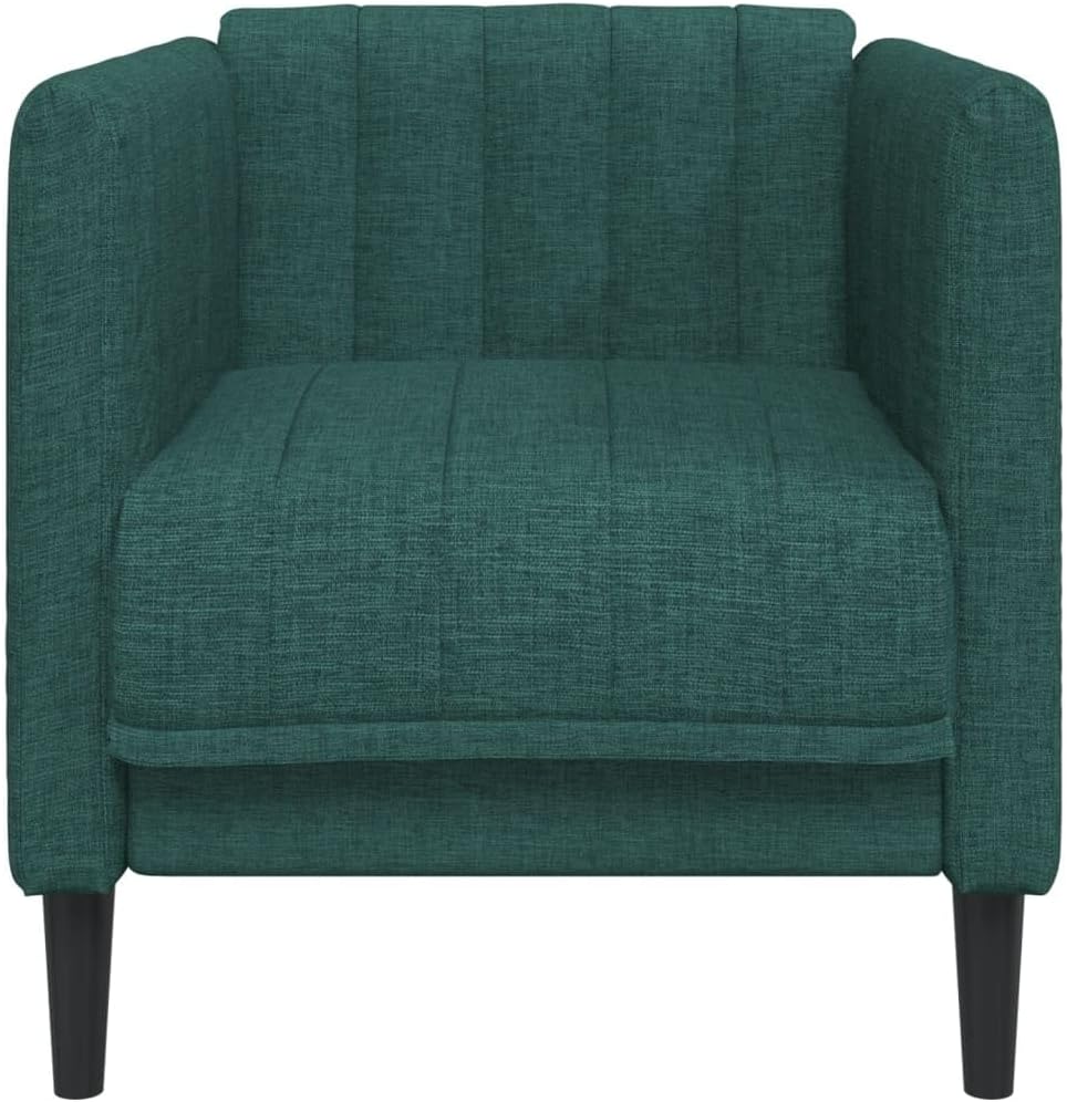Sofa Chair Dark Green Polyester Living Room Furniture