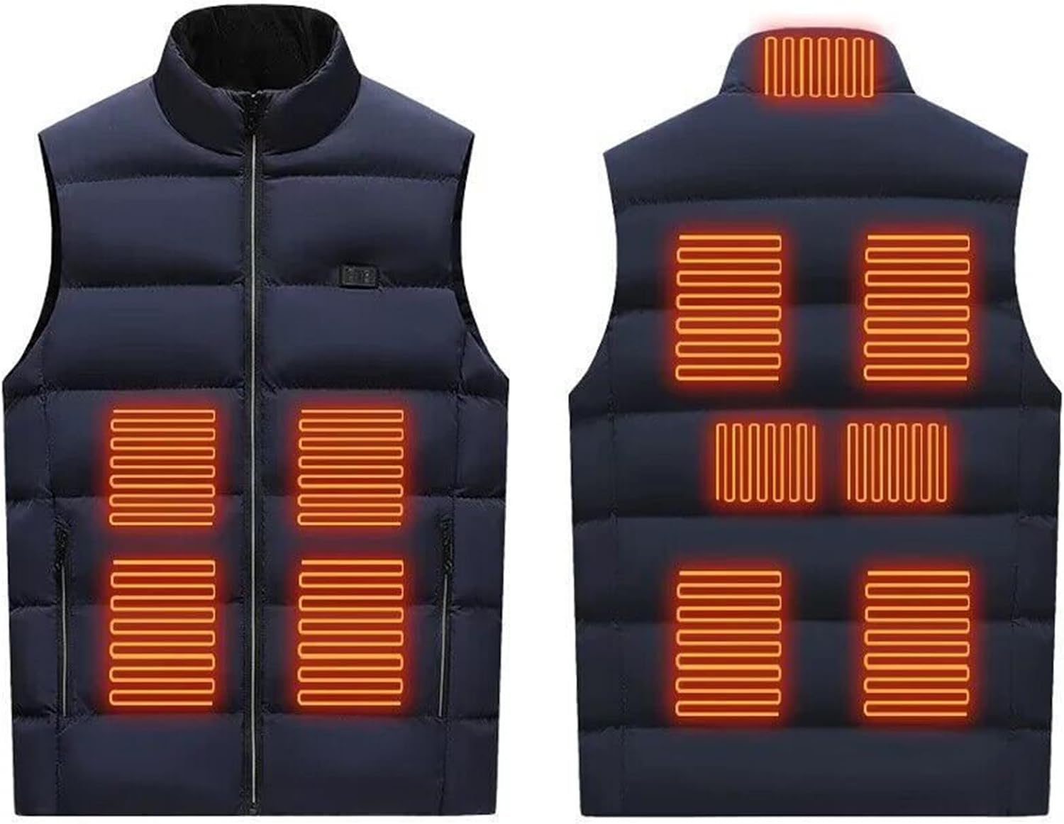 Heated Vest for Women | 11 Heating Zones | Unisex Smart USB Heated Coat Warm Sleeveless Jacket | Daily Wear Blue