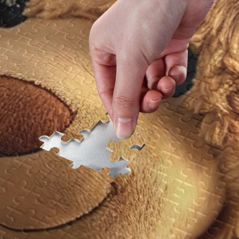 1000 Pieces Jigsaw Puzzle Funny Bear Driving DIY Gift Jigsaw Puzzles with Mesh Storage Bag