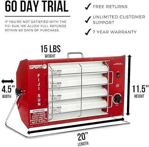 Sperti Fiji Sun Home Tanning Lamp - Face And Body Sunlamp #TOP3