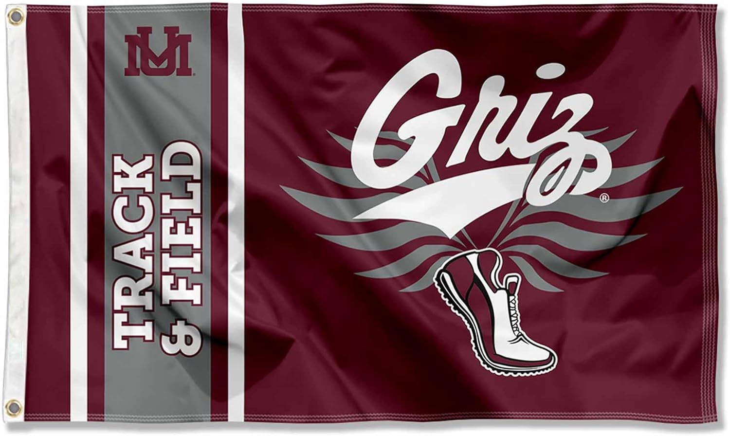 College Flags & Banners Co. Montana Grizzlies Track and Field 3x5 Grommet Flag