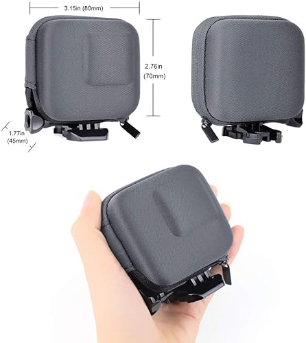 Miniatura 4 de SOONSUN Mini estuche rígido de transporte para GoPro Hero 5 6 7 Negro, portátil semi-rígido Shell viaje almacenamiento bolsa para GoPro Hero 5 6 7