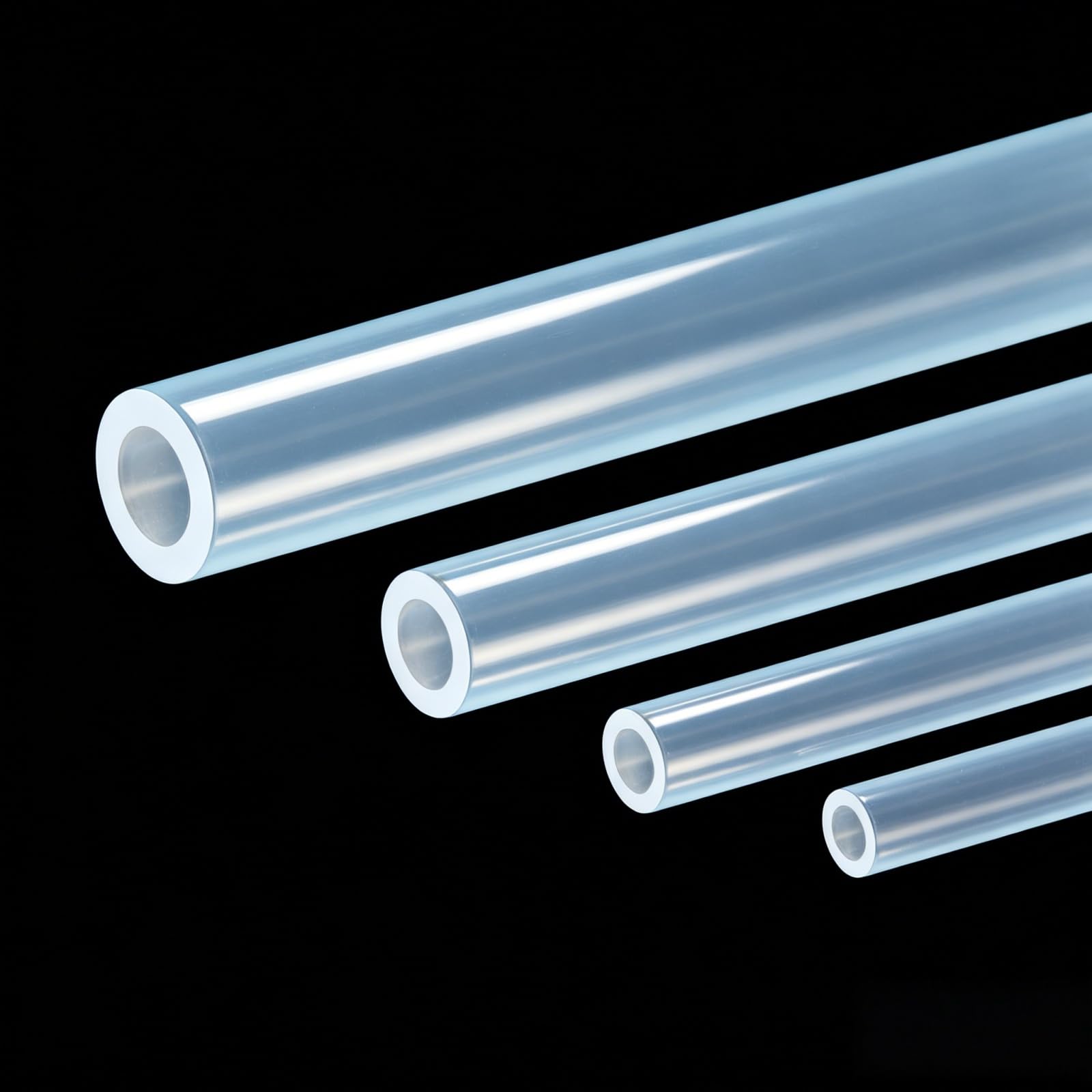 Purzen Silicone Tubing 5mm ID X 10mm OD Flexible Silicone Rubber Hose Transparent High Temperature Tolerant Tube for Garden Drip Irrigation Industrial Flow Conduits,3m