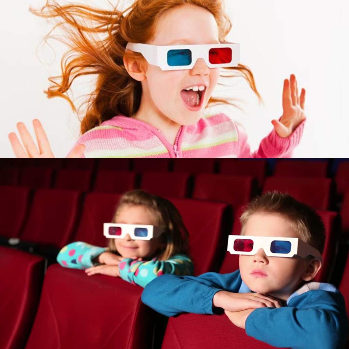 Occhiali 3D Rosso E Blu - 20 Paia Di Carta, Per Film E Decorazioni, Leggeri E Pratici - Foto 10