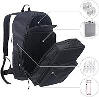 Vista 2 de Smatree Mochila rígida compatible con DJI Phantom 4/4 Pro (funda de espuma de poliestireno original, batería Phantom 4, hélices no incluidas)