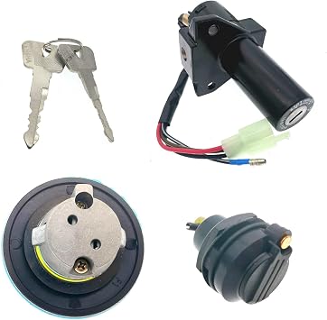 Motorcycle Scooter Lock Set Ignition Switch Fuel Gas Tank Cap Seat Lock Keys for Yamaha YBR125 2002-2013 YBR 125