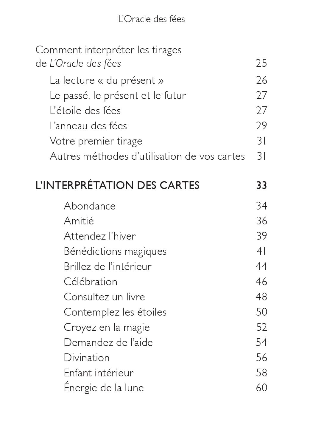 L'Oracle des fées