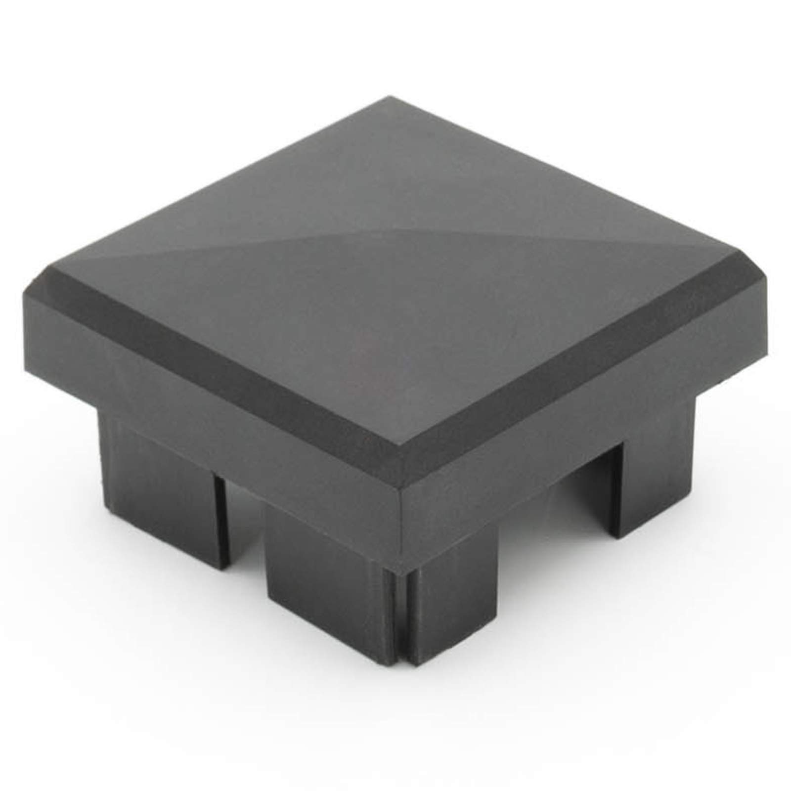 HORI Pfosten für WPC-Zaun-Design - Aluminium Zaunpfosten anthrazit - Stabiler Eck-, End- und Zwischenpfosten für Gartenzaun - Witterungsbeständig und pflegeleicht - silber I für 90 cm Zaunhöhe -