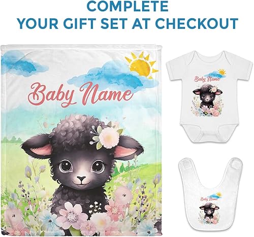 Vista 114 de Hyturtle Mantas de bebé personalizadas con nombre, mantas personalizadas para bebé niña, mantas personalizadas con temática de jirafa, manta de cama