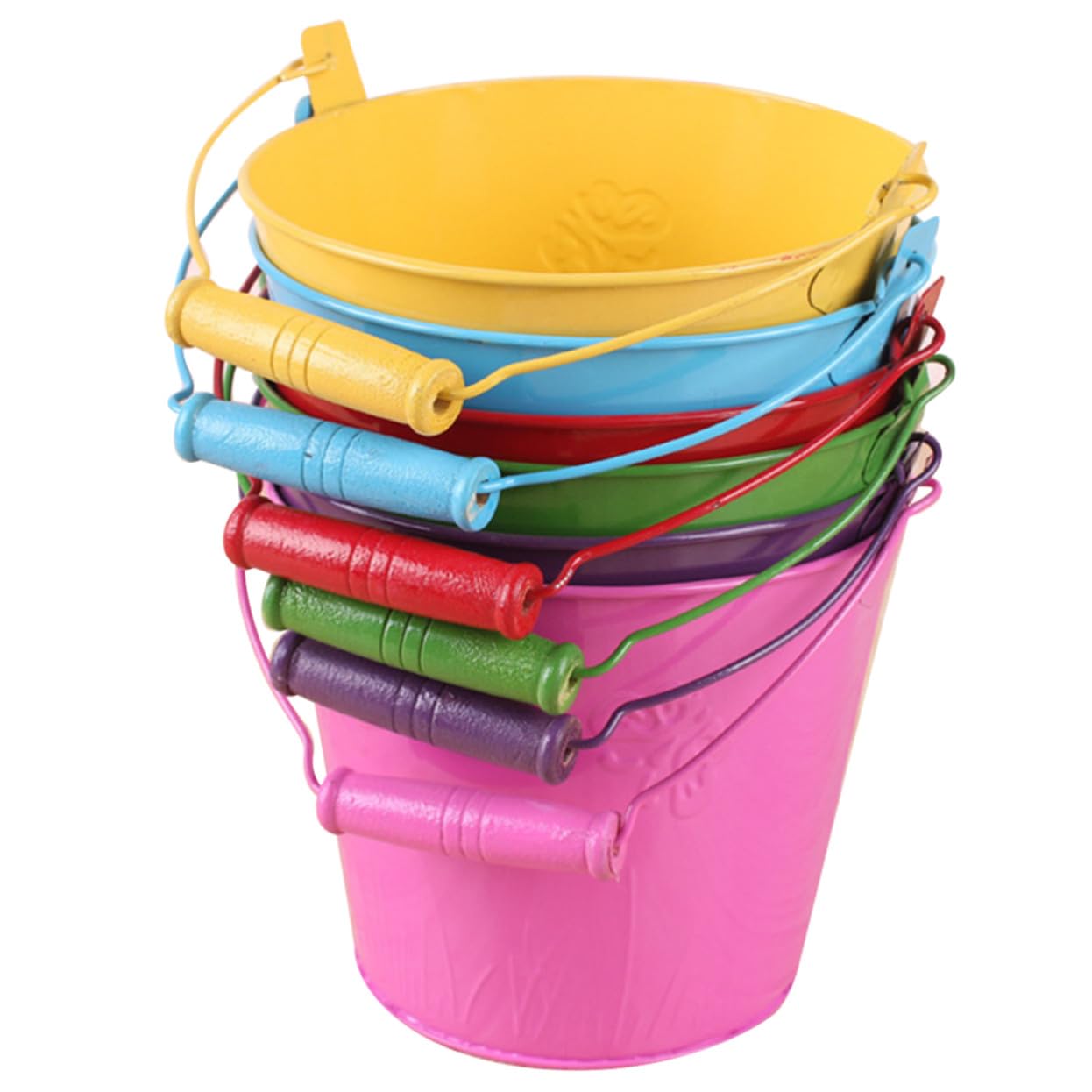 Beach Bucket Toy 6pezzi in Ferro, Gioco per Bambini
