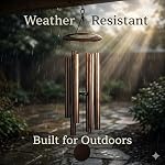 44" Deep Tone Wind Chimes for Garden & Outdoor Decor | Rich low-frequency resonance creates a calming atmosphere.