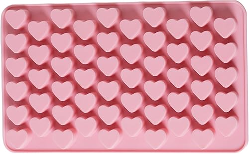 Miniatura 8 de Paquete de 4 mini moldes de silicona con forma de corazón para gomitas, dulces, chocolate, pequeños moldes caseros para perros