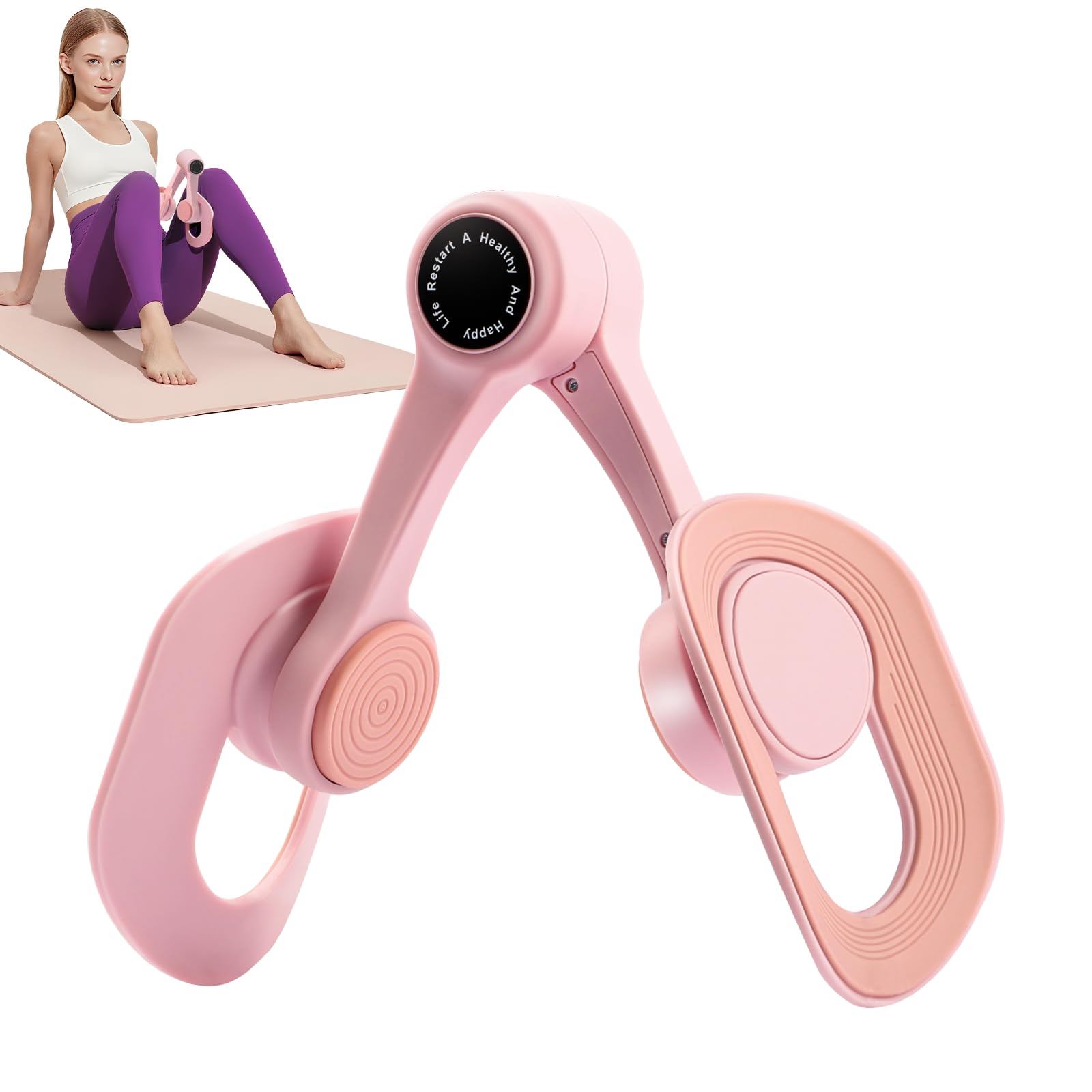 Thigh Master Kegel Exerciser - 360 Adjustable Thigh Pelvic Floor Strengthener Multi-Function Home Gym Equipment for Womens Inner