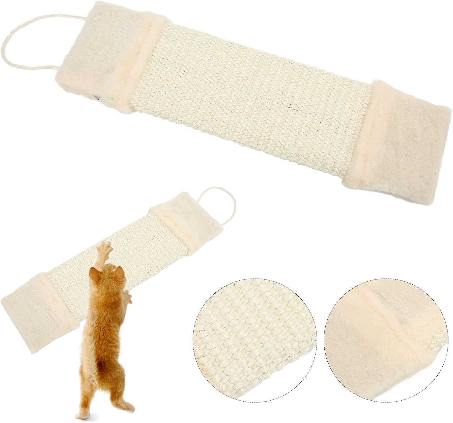 Cat Scratching Post Hanging Mat Scratch-Resistant Indoor Outdoor Hanging Comfortable Cat Scratching Post for Friends
