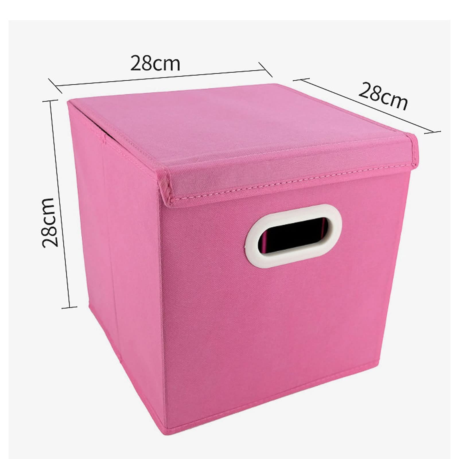 Caja de almacenamiento plegable de tela no tejida para el hogar y la oficina, color azul