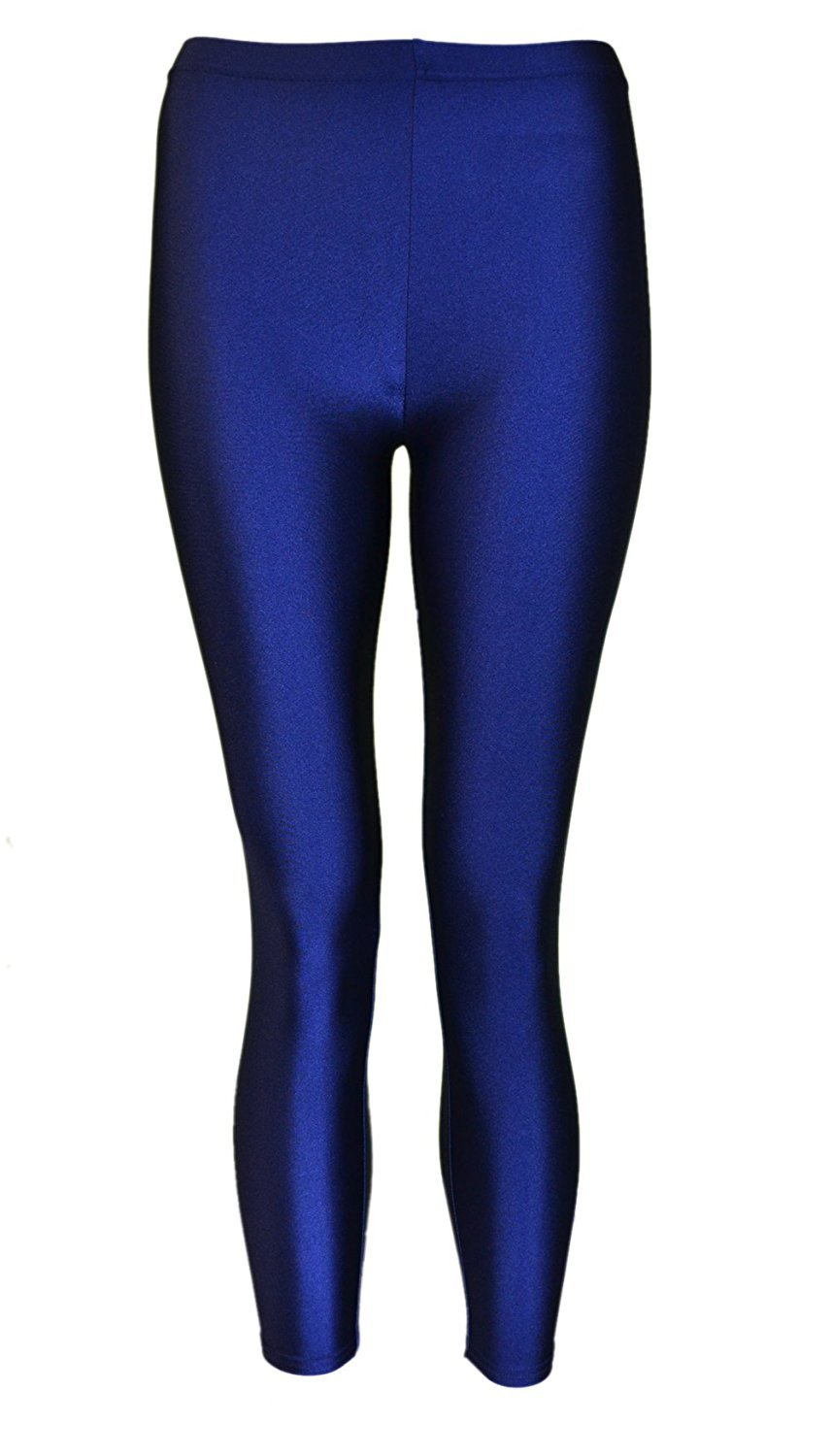 Noroze Girls Navy American Disco Shiny Pants Kids Disco Pvc Apparel Trousers Leggings Black Red Size 7 8 9 10 11 12 13 Years (13 Years, )
