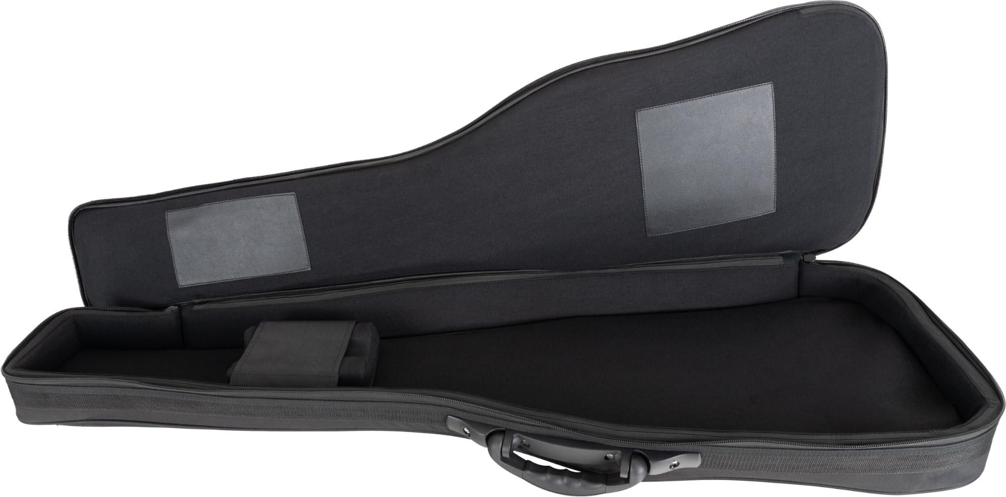 ROCKTILE EBSC-2124BK Funda Suave para bajo eléctrico, Acolchado Grueso, Soporte mástil Ajustable, 3 Bolsillos Grandes, Protege contra Humedad y Polvo, arnés Mochila retráctil, Color Negro.