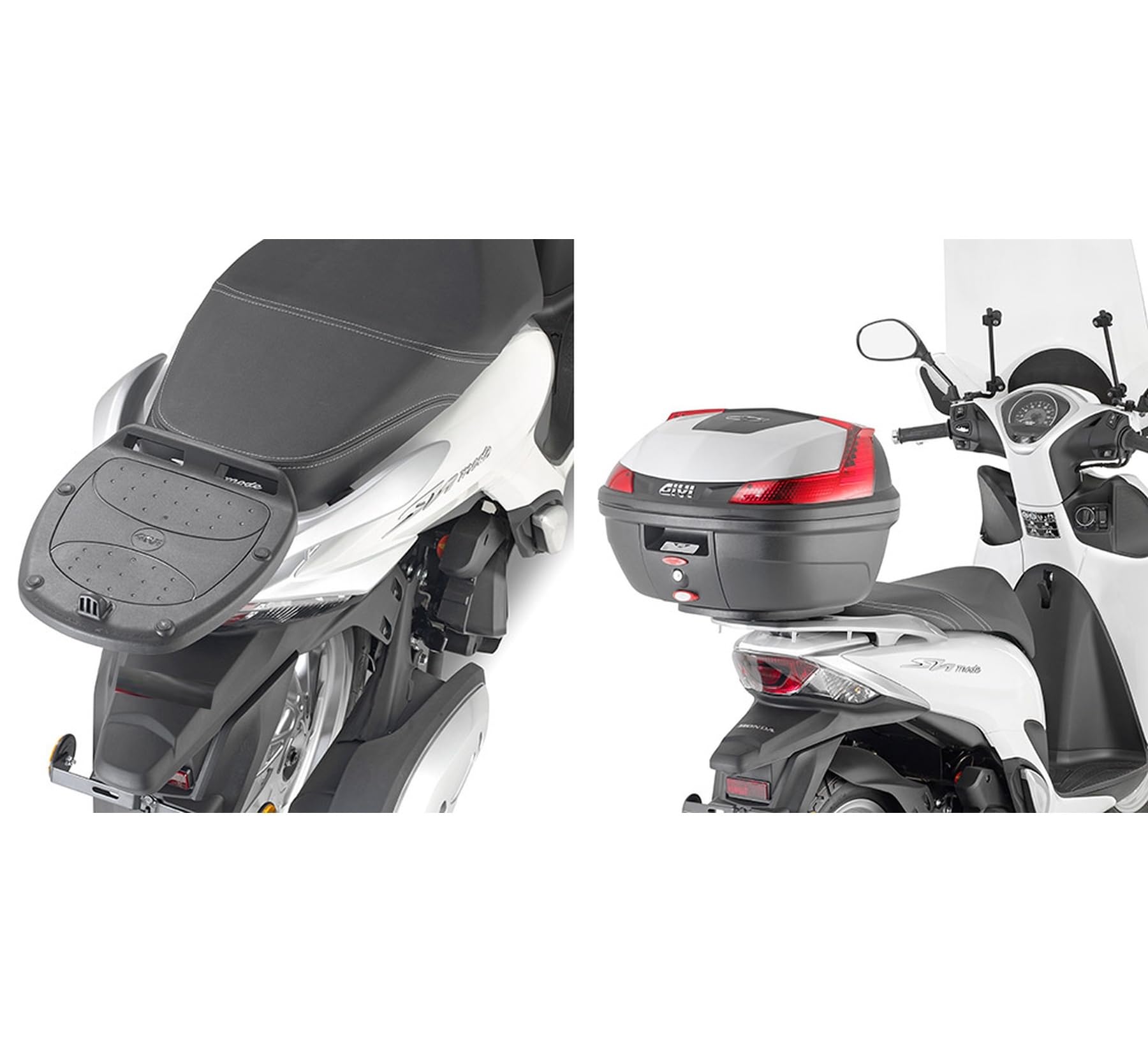 givi motorradkoffer b29nt2 monolock schwarz tech 29 lt + träger kompatibel mit honda sh mode 125 2021 2022 2023 2024 mototopgun