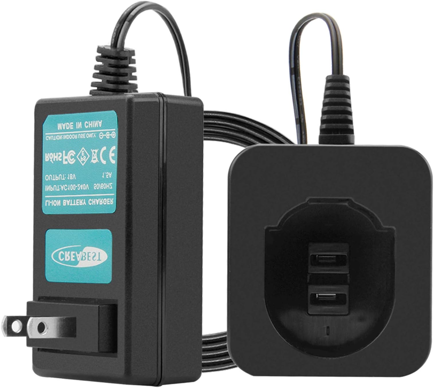 CREABEST New 1.2V-18V DW9062 Battery Charger Compatible with Dewalt 7.2V 12V 14.4V 18V Ni-MH/Ni-CD Battery DW9062 DW9052 DE9062 DC9096 DW9098 DC9099 DC9098 DW9099 DW9094 DC9094 DW9091 DC9071 DW9071