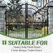 HECASA 7 Inch Heavy Duty Gate Hinge for Swing Gate Doors Weld on Barrel Gate Hinges 900 Lbs Weight Capacity Steel Trailer Ramp Gate Hinges Black -4 Pcs