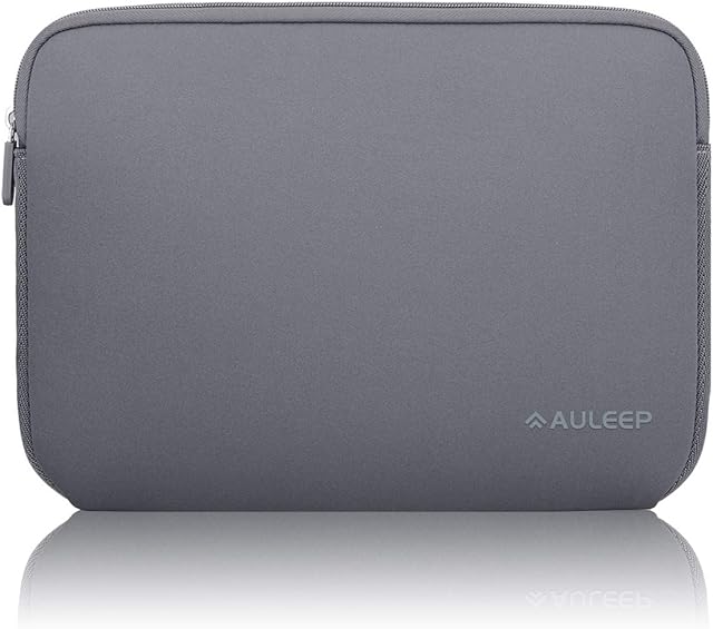AULEEP Laptop Sleeves, 11-12 Inch Neoprene Notebook Computer Pocket Tablet Carrying Sleeve/Water-Resistant Compatible Laptop Sleeve for Acer/Asus/Dell/Lenovo/HP (Grey)